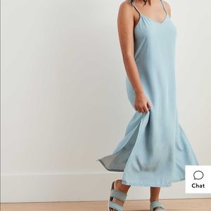 Aerie Chambray Midi Slip dress with tags on it!